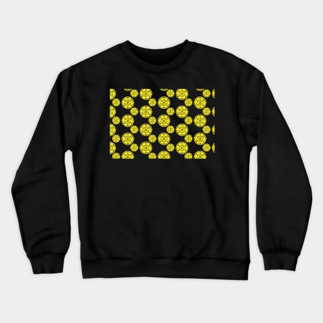 Handpainted lemon pattern ,Pretty yellow lemon pattern Crewneck Sweatshirt by bougieFire